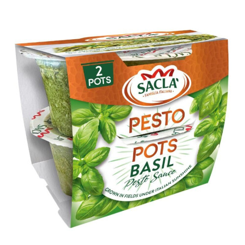 Sacla Italian Basil Pesto 2 x 45g 2