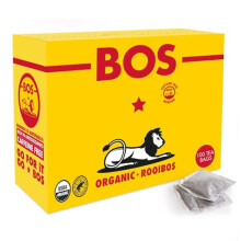 BOS Organic Rooibos Carton, Pure Caffeine Free Rooibos Tea For Daily Enjoyment 250 g, 100 Teabags (Pack of 1)