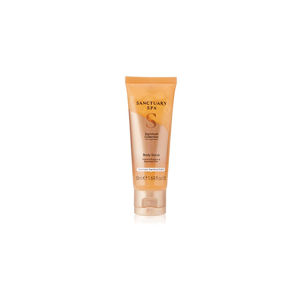 Sanctuary Spa Orange Body Scrub Natural Pumice And Essential Oils, Vegan And Cruelty Free, 50Ml,