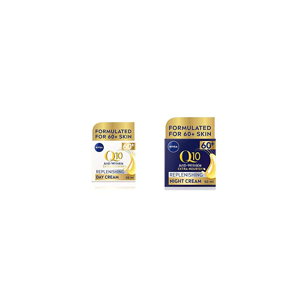 NIVEA Q10 Power 60+ Anti-Wrinkle Day Cream (50ml) & Night Cream (50ml)