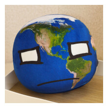 (Tierra, 18 cm/7,09 pulgadas) Llavero de peluche con forma de planeta del Sistema Solar Tierra Sol Luna Marte