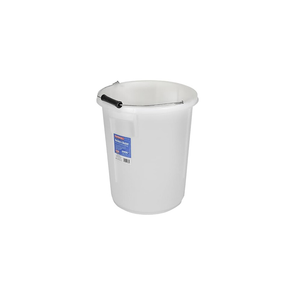 Faithfull 25 Litres (5 Gallons) White Builders Bucket