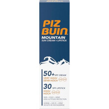 Piz Buin Mountain Face Suncream SPF 50+ and Lipstick SPF 30 2-in-1, 20ml