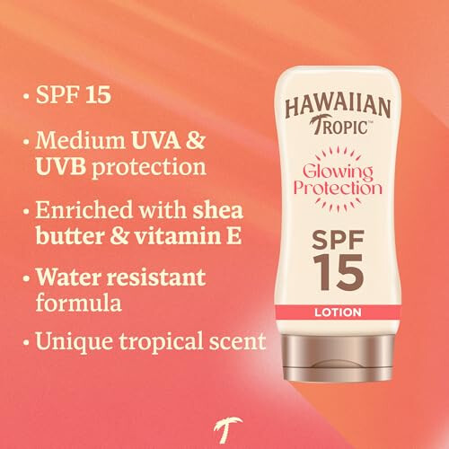 Hawaiian Tropic Hawaiian Tropic Sunscreen SPF 15, Water Resistant, 180ml 1