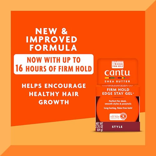 Cantu Cantu Extra Hold Edge Stay Gel 64g 1