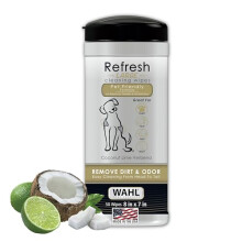 Wahl Dog Wipes, Cleaning, Coconut Lime Verbena, 50 Wipes