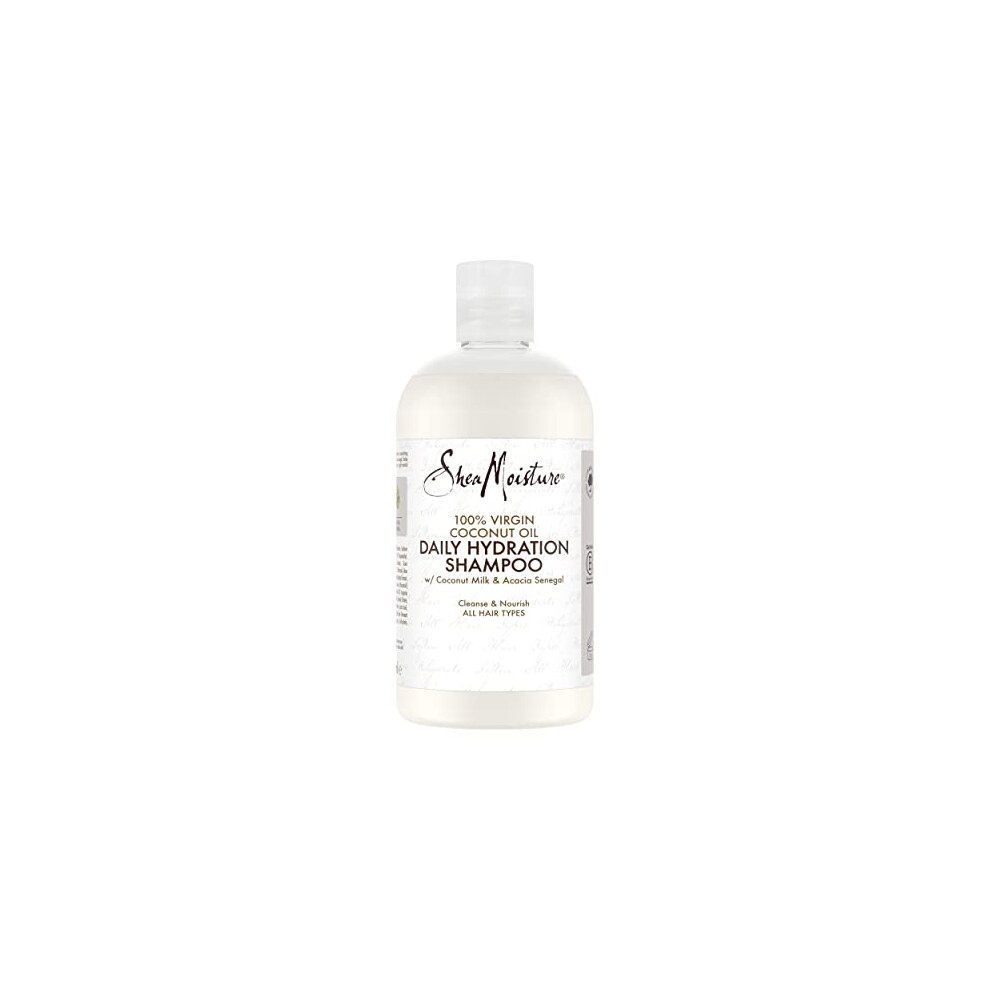 SHEA MOISTURE Daily Hydration 100% Virgin Coconut Oil Shampoo silicone and sulphate free for all hair types 384 ml