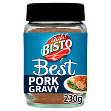 Bisto Best Pork Gravy Granules with Real Meat Juice - Rich Roasted Flavour, 230 g