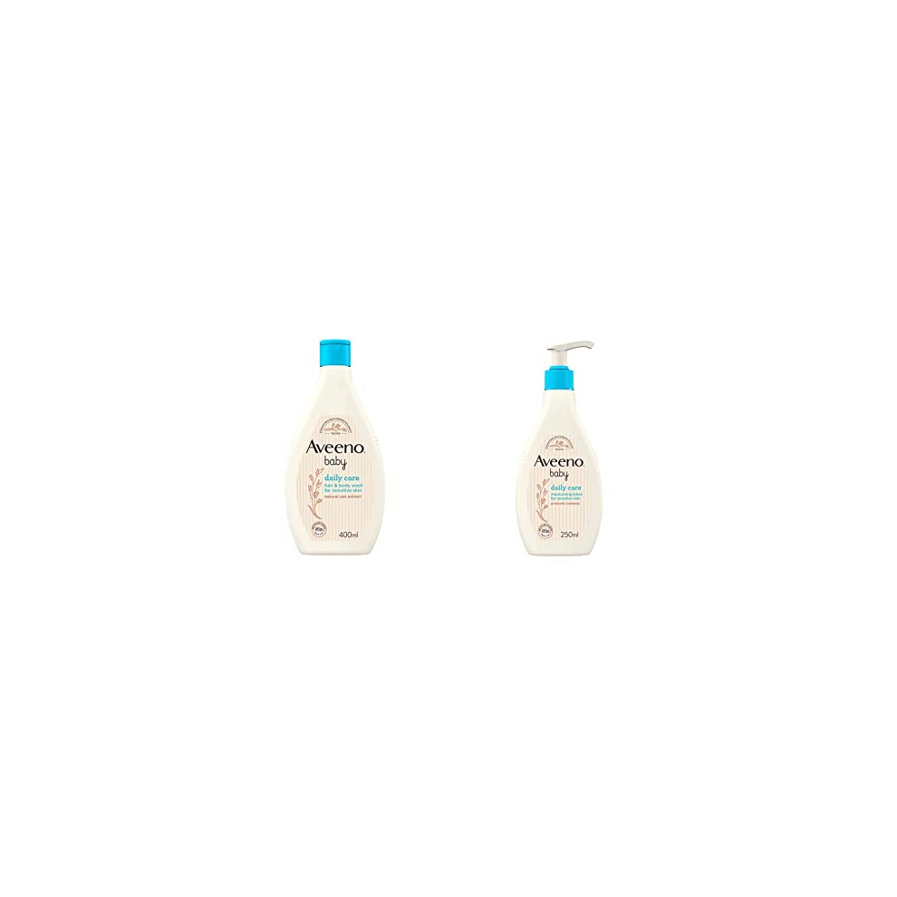 AVEENO Baby Daily Care Hair & Body Wash 400 ml & AVEENO Baby Daily Care Moisturising Lotion 250 ml