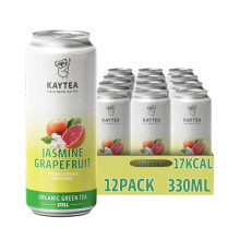 KAYTEA Jasmine Grapefruit Cold Brew Tea, 330ml x 12