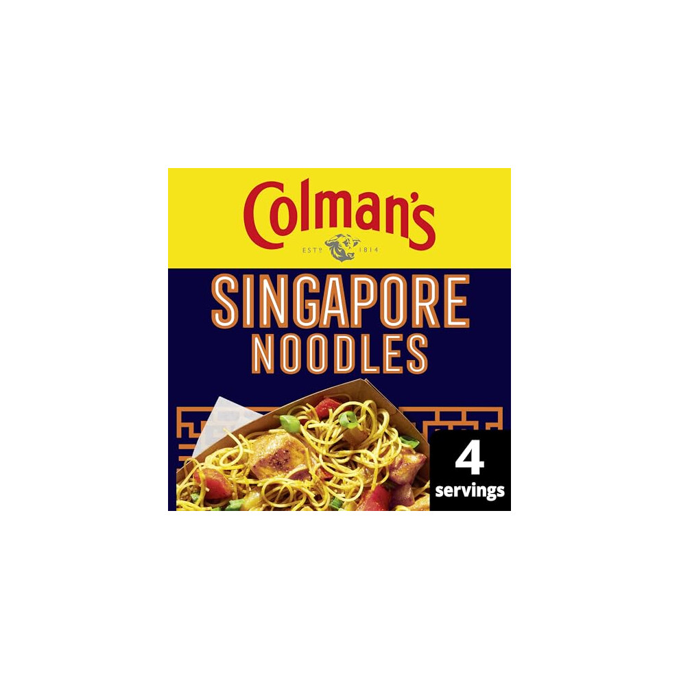 Colman's Weekend Wonders Singapore Noodles Meal Maker Recipe Mix Spice Mix For A Takeaway-Style Family Meal Perfect With Rice Noodles 24 G