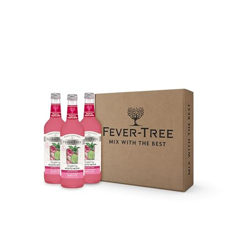 Fever-Tree Raspberry Mojito Cocktail Mixer (Pack of 3 x 500ml)