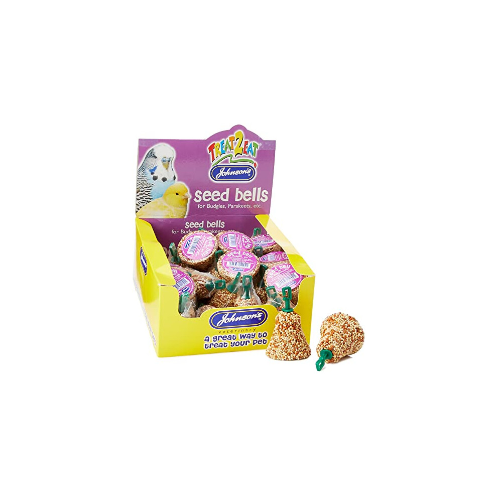 Johnson's Veterinary Johnsons Bulk Box Treat 2 Eat Seed Bells For Budgies 1X27