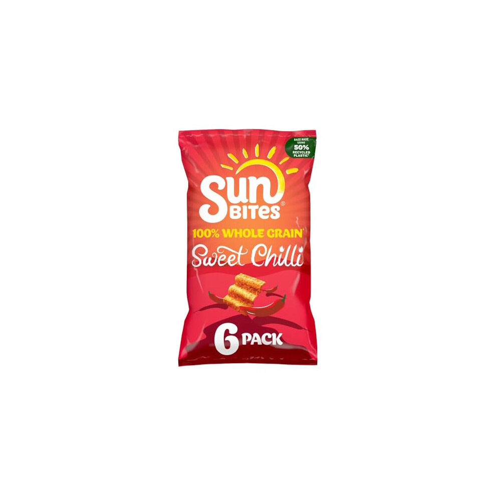 Sunbites Sun Ripened Sweet Chilli Multipack Snacks Crisps 6X25g