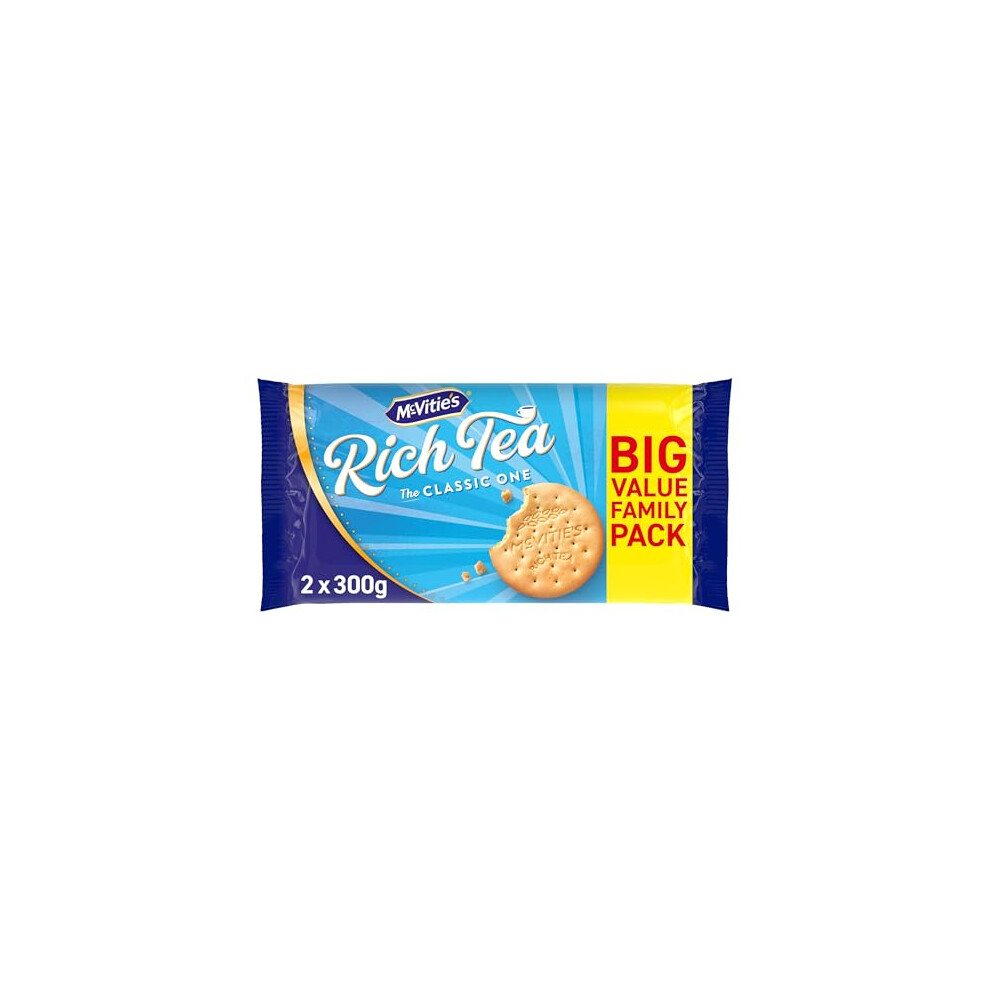 Mcvities Mcvitie's Rich Tea Classic Biscuits Twin Pack, 600 G (Pack Of 1)