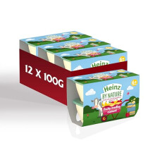 Heinz by Nature Fruity Medley Custard Baby Food Dessert Pots 6+ Months 12 x 100g