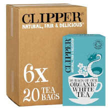 Clipper Organic White Tea Bags (156 Bags) - Unbleached
