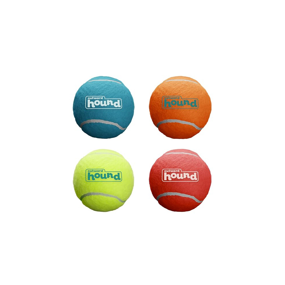 Outward Hound Squeaker Ballz Fetch Dog Toy, XS - 4 Pack