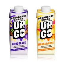 UP & GO Drink: Chocolate & Banana, High Protein, 330ml x 8