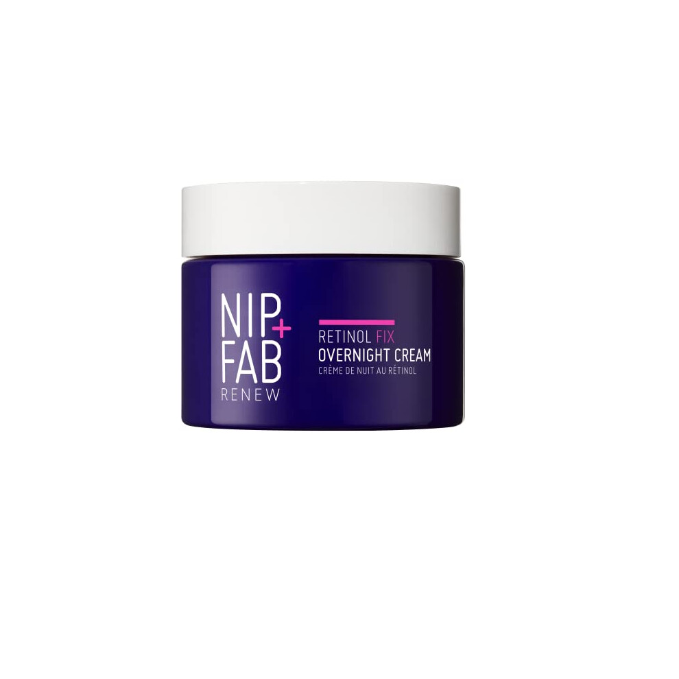 Nip+Fab Retinol Fix 3% Overnight Cream - Advanced Youth-Boosting Formula For Renewed Skin And Fine Line Reduction