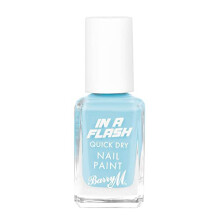 Barry M In a Flash Quick Dry Nail Paint, Shade Speedy Sky Blue, Quick Dry Nail Polish