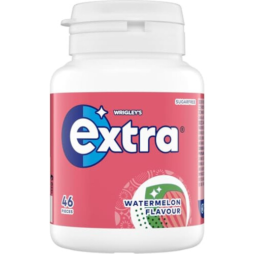 Extra Watermelon Flavour Sugarfree Chewing Gum Bottle, 46 Pieces