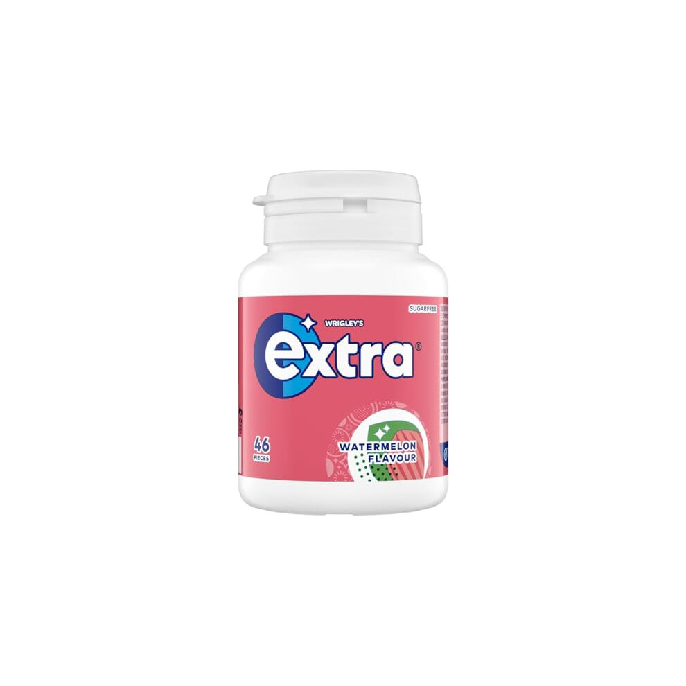 Extra Watermelon Flavour Sugarfree Chewing Gum Bottle, 46 Pieces