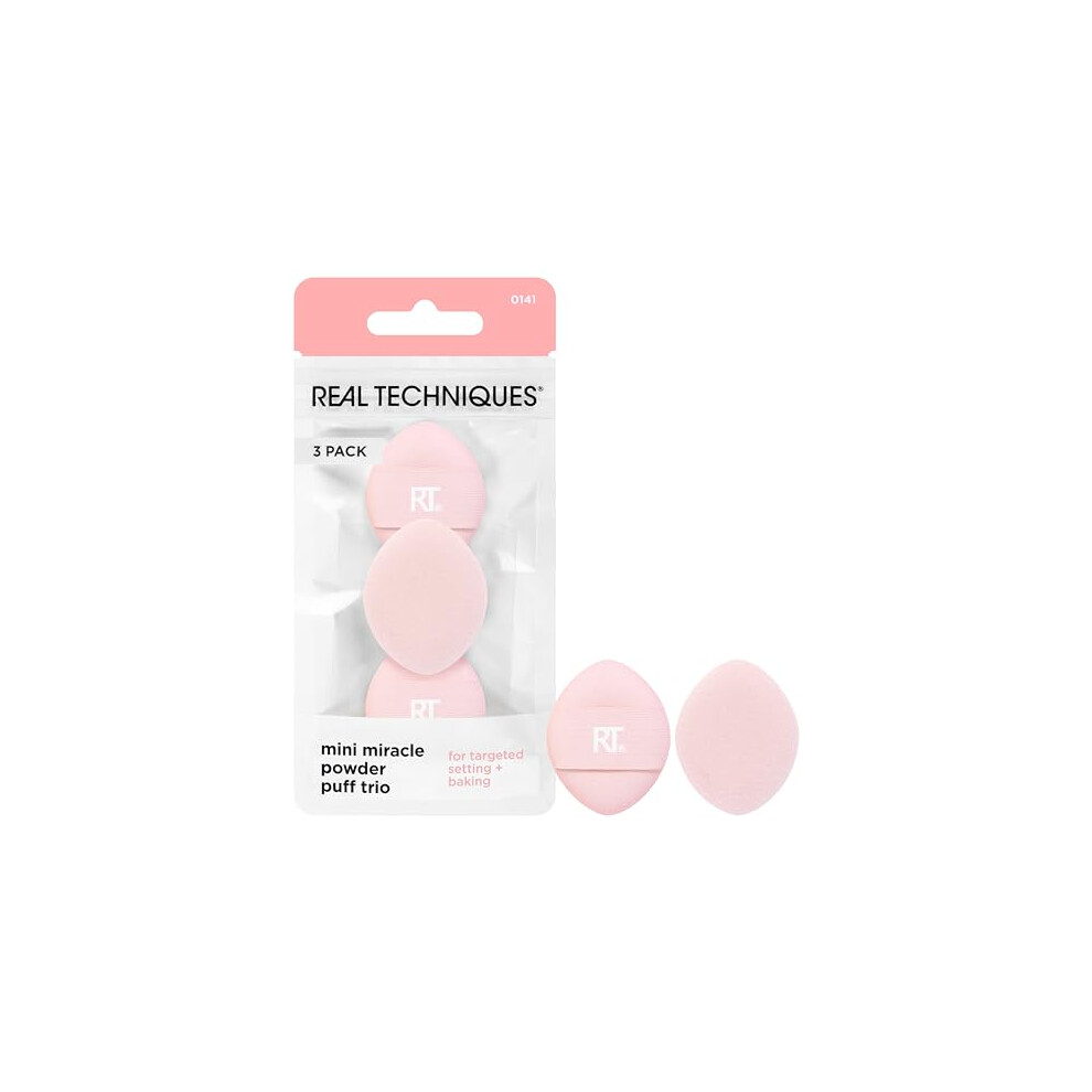 Real Techniques Mini Miracle Powder Puff Trio, Setting & Baking