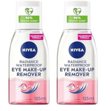 NIVEA Waterproof Eye Make Up Remover Radiance 125ml (Pack of 2)