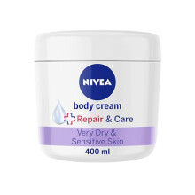 NIVEA Body Repair & Care Cream, 400ml, Moisturising, Dry Skin
