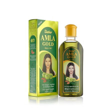 Dabur Amla Gold Hair Oil - 200ml, For Long, Soft, & Strong Hair, Enriched With Power Of Amla, Almonds, & Henna, Strengthens From Root to Tip