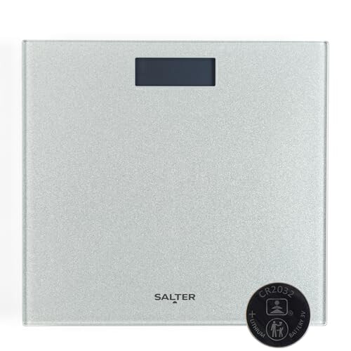 Salter Salter Silver Glitter Digital Bathroom Scale - LCD Display