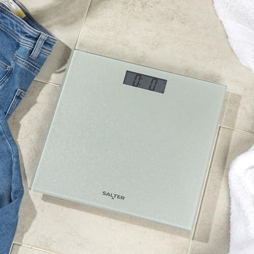 Salter Salter Silver Glitter Digital Bathroom Scale - LCD Display 2