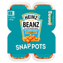 Heinz Baked Beanz Snap Pots 4 x 200 g