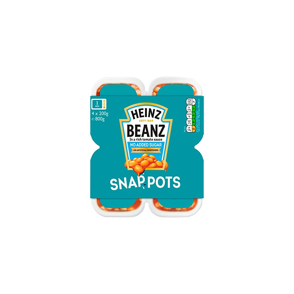Heinz Baked Beanz Snap Pots 4 X 200 G