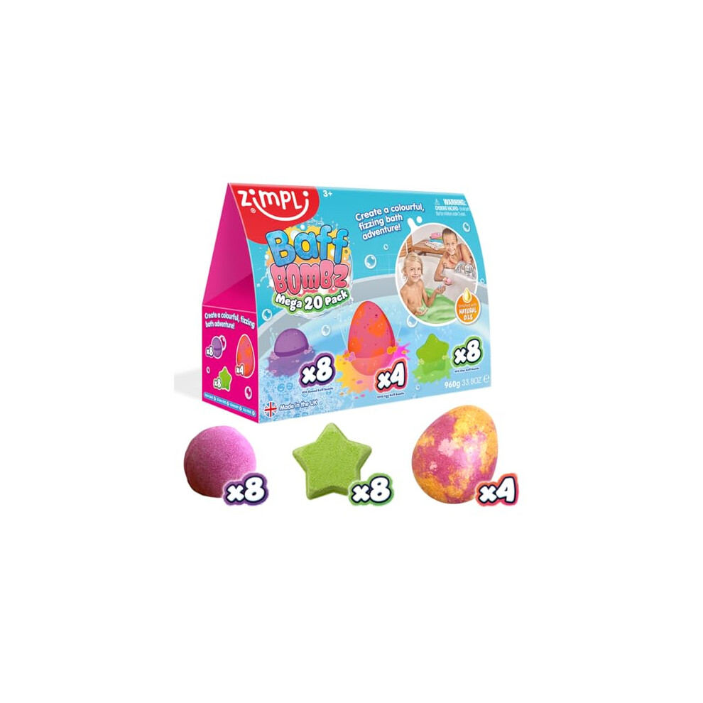 Zimpli Kids Bath Bombs - 20 Pack