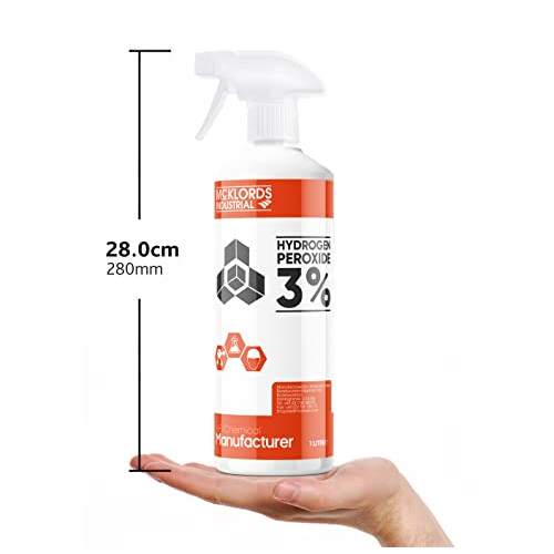 McKLords Hydrogen Peroxide 3%, 1 Litre 2