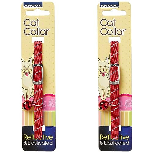 Ancol Ancol Softweave Cat Collar - Red (Pack of 2)