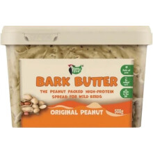Happy Bird Bark Butter Peanut Spread for Wild Birds, Original 500 g - Palm Oil Free, No Added Salt
