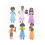 Magic Whimsical House Dolls Ανθεκτικές φιγούρες Pvc Ιδανικές για Παι 7