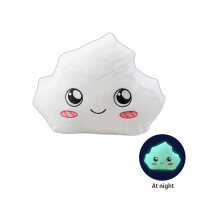 (Piedra) 5 piezas de juguete de peluche luminoso Lankybox que brilla en la oscuridad, zorro, caja cuadrada, piedra