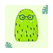 Sillón inflable flotante con asa, diseño de piña y kiwi (verde)