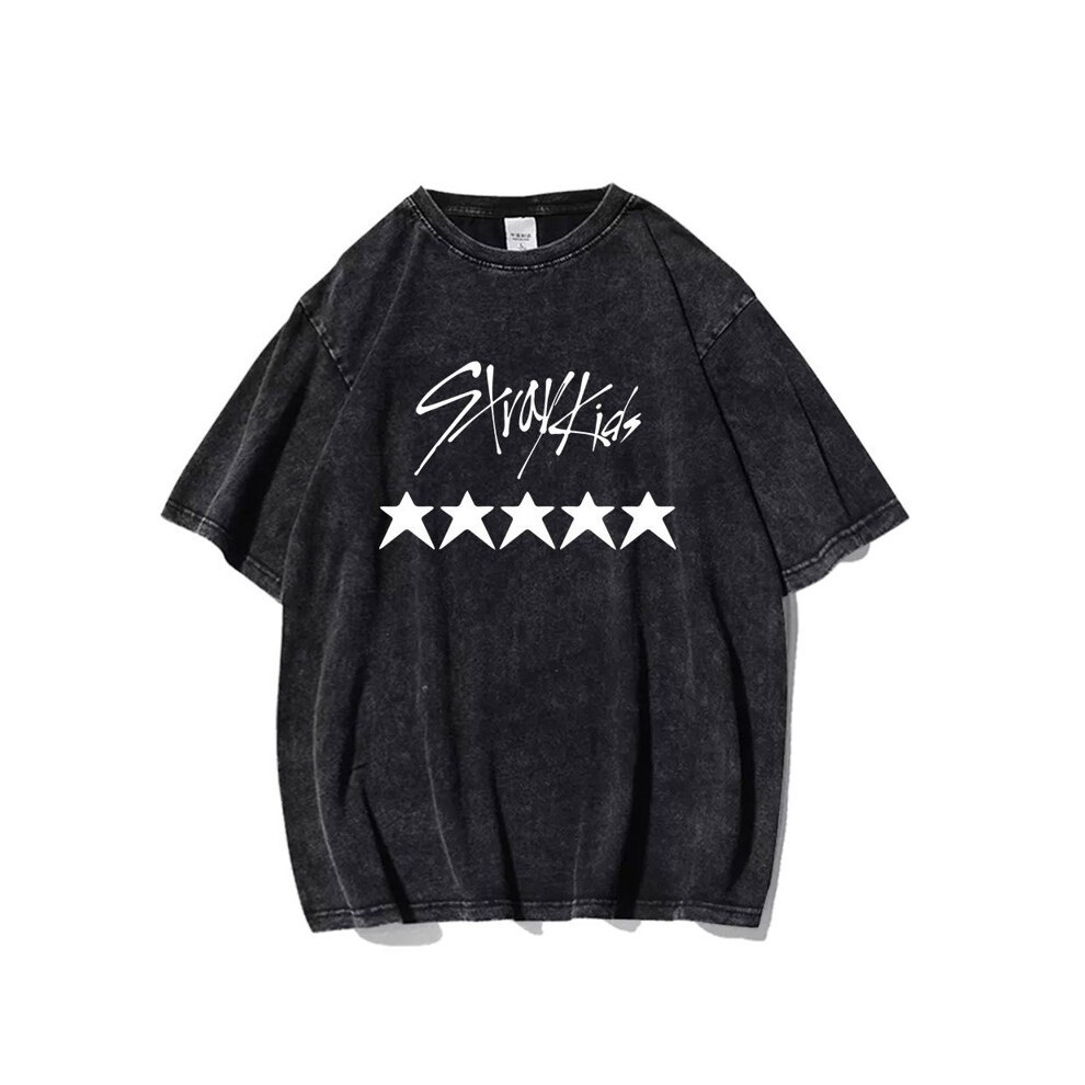 Kiikn (L) Straykids Tshirt Bangchan Jisung Felix Hyunjin Tee Stray Kids Merch Tops
