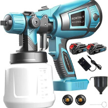 ((With battery )set) Cordless Paint Sprayer 1000ML for Makita battery, Brushless Paint Gun with 1000ml High Capacity & 3 Nozzles, HVLP High Pressure Paint Gun