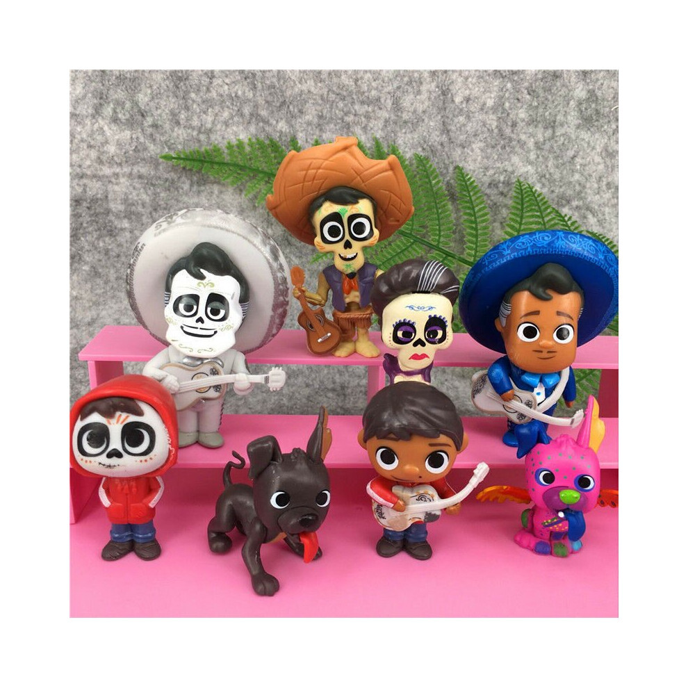 8 Pezzi Di Giocattoli Action Figure Miguel Hector Del Film Coco-image