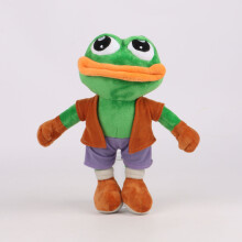 Peluche a forma di rana triste, decorazione da tavolo per auto, bambola in PP, cotone, morbido e leggero, regalo