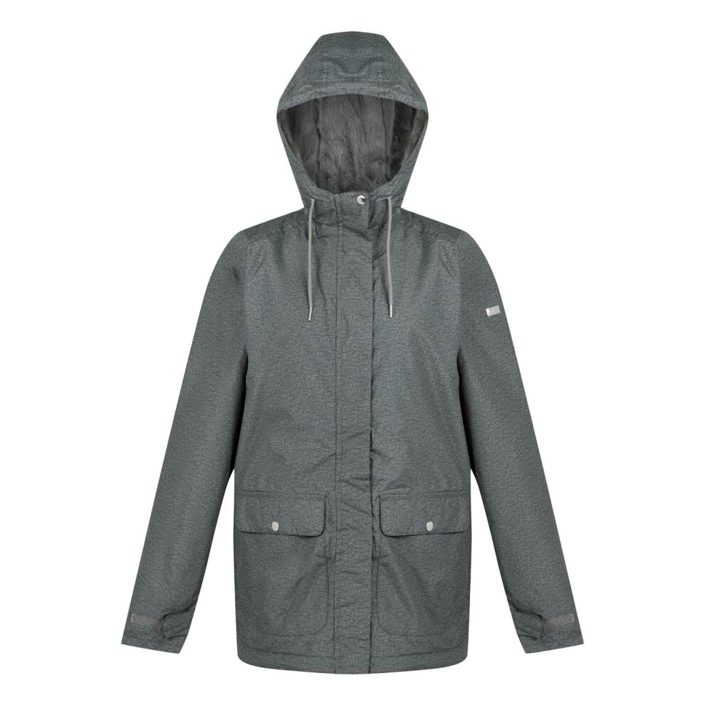(10 UK, Grey) Regatta Womens/Ladies Broadia Insulated Waterproof Jacket