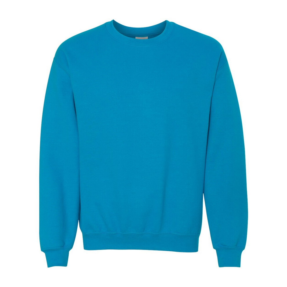 (XXL, Sapphire) Gildan Unisex Adult Heavy Blend Crew Neck Sweatshirt
