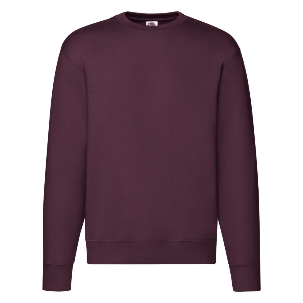 Fruit Of The Loom (L, Burgundy) Mens Premium Set-In Sweatshirt
