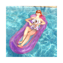 (Estilo B) Flotador inflable con malla y respaldo para adultos y niños para jugar en el agua